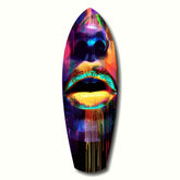 Colorful Lips V15 Glass Wall Art