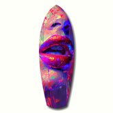 Colorful Lips V17 Glass Wall Art