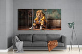 Lion Prince Mega Glass Wall Art