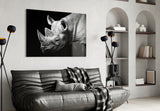 Rhino Glass Wall Art.