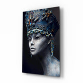 Woman Portrait 38 Glass Wall Art.