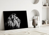 Lion Glass Wall Art.