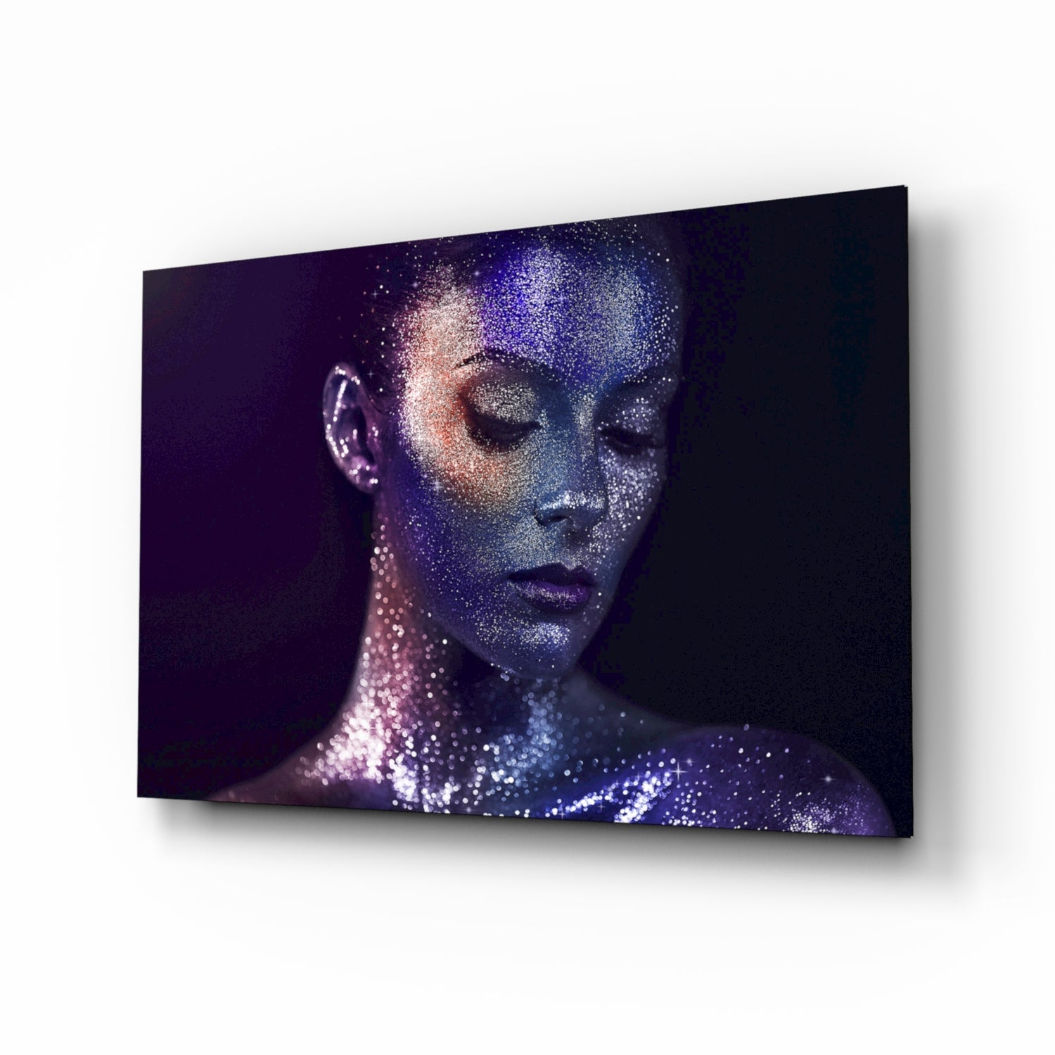 Woman Portrait 42 Glass Wall Art.