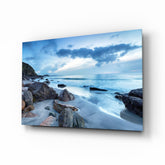 Sea Landscape Glass Wall Art.