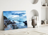Sea Landscape Glass Wall Art.