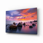 Sunset at Sea Glass Wall Art.