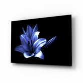 Purple Flower Glass Wall Art.