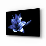 Purple Flower Glass Wall Art.