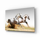 Running Horses Glass Wall Art.