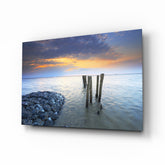 Sea Landscape Glass Wall Art.