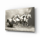 Running Horses Glass Wall Art.