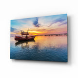 Boat Glass Wall Art.