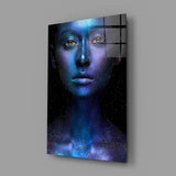 Woman Portrait Glass Wall Art.