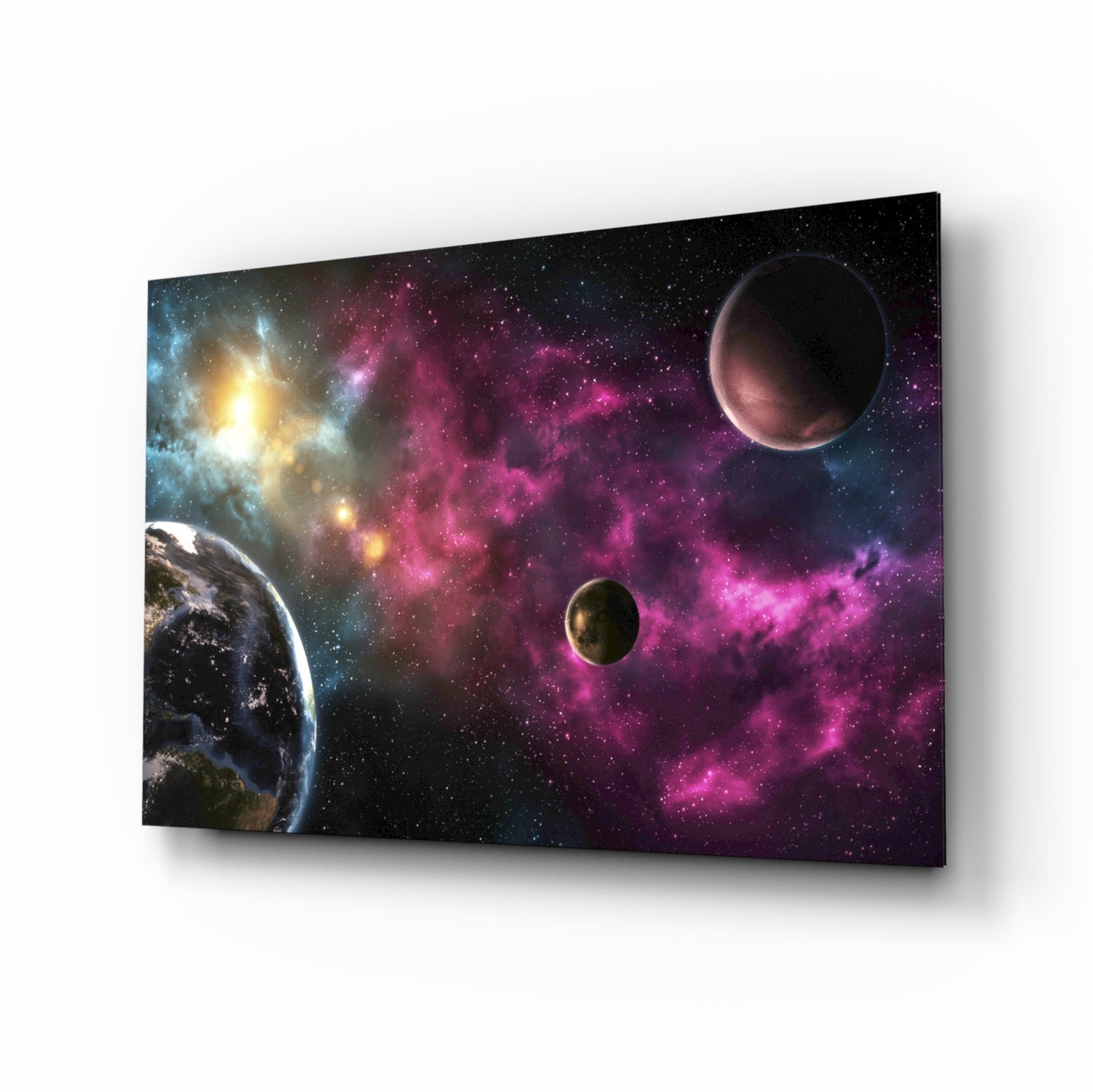 Space Glass Wall Art.
