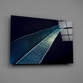 Green Leaf Glass Wall Art.