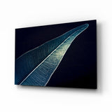 Green Leaf Glass Wall Art.