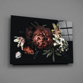 Floral Pattern Glass Wall Art.