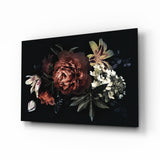 Floral Pattern Glass Wall Art.