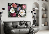 Floral Glass Wall Art.