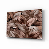Tropical Leaf Glass Wall Art.