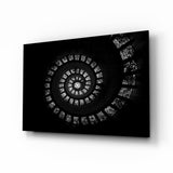 Spiral Stairs Glass Wall Art.