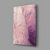 Pink Abstract Pattern Glass Wall Art.