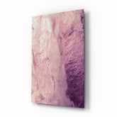 Pink Abstract Pattern Glass Wall Art.
