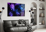 Tropical Leaf Glass Wall Art.