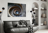 Spiral Glass Wall Art.