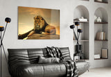 Lion Glass Wall Art.