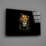 Lion Glass Wall Art.