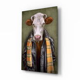 Ox Head Glass Wall Art.