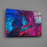 Abstract Colors Glass Wall Art.