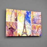 Eiffel Glass Wall Art.