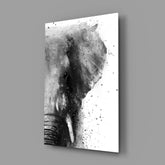 Elephant Glass Wall Art.