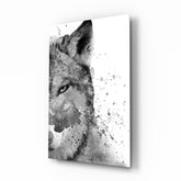 Wolf Glass Wall Art.