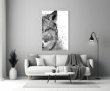 Wolf Glass Wall Art.