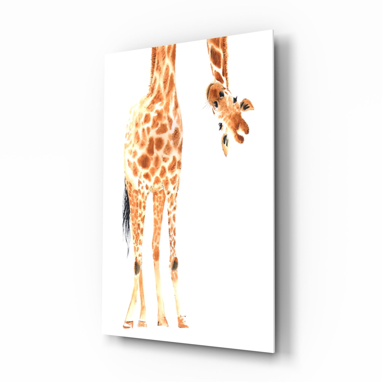 Giraffe Glass Wall Art.