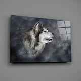 Wolf Glass Wall Art.
