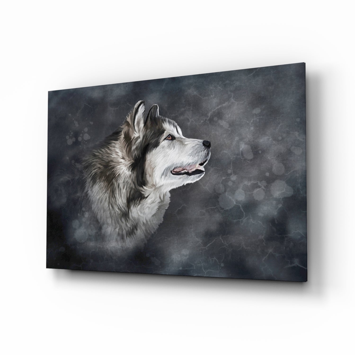 Wolf Glass Wall Art.