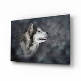 Wolf Glass Wall Art.