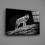 Wolf Glass Wall Art.
