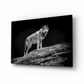 Wolf Glass Wall Art.