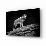 Wolf Glass Wall Art.