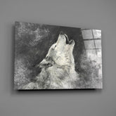 Wolf Glass Wall Art.