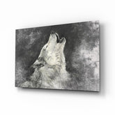 Wolf Glass Wall Art.