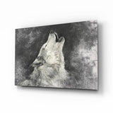 Wolf Glass Wall Art.