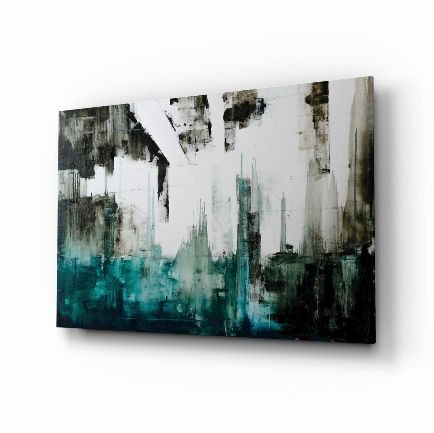 Abstract Glass Wall Art.