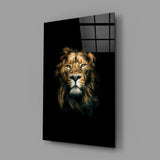Lion Glass Wall Art.