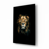 Lion Glass Wall Art.